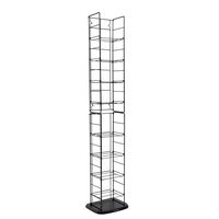Atlantic Adjustable Wire Media Rack - Heavy Gauge Steel, Holds 153CDs 05 72 DVDs, 8 Adjustable Shelves PN78205091