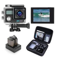 Darkeep WiFi 4K Sports Action Camera 16M 2 Inch 0.96 Inch LCD Dual Screen Digital Video Camcorders Ultra HD 1080P DV with Waterproof Case Accessories
