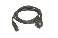 Interpower 86231000 Continental European AC Cord Set, CEE 7/7 Plug Type, IEC 60320 C13 Connector Type, Black Plug Color, Black Cable Color, 10A Amperage, 250VAC Voltage, 2.0m Length