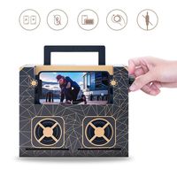 SPROTW Twist Speaker, DIY Wooden & Carton Cell Phone Speakers No Bluetooth Connection Required, Creative Gift for Kids