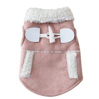 haoricu Pet Clothes, Winter Warm Coat Chien Dog Pajamas Pet Clothes Clothing Small Puppy Hoodie Coat Cotton-Padded Jacket Custome Apparel Motorcycle Vest (XS, Khaki)