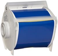 Brady 76627 GlobalMark 100' Length x 4" Width, B-569 Hi-Performance Polyester, Blue Tape