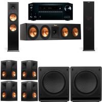 Klipsch RP-280F Tower Speakers-SW-112-7.2-Onkyo TX-NR757