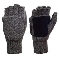 Metog Suede Thinsulate Thermal Insulation Mittens Brown tweed S