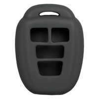 Keyless2Go New Silicone Cover Protective Case for Remote Keys with FCC HYQ12BDM HYQ12BEL - Black