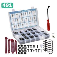 491 Pcs Car Retainer Clips & Plastic Fasteners Kit - 19 Kinds Nylon Bumper Retainer Clips Auto Push Pins Rivets Set Door Trim Panel Clips Universal Fit for GM Ford Toyota Honda Nissan Mazda