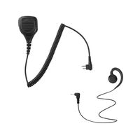 Maxtop APM250ARP3000-H1 Heavy Duty Shoulder Speaker Microphone for Hytera with Swivel Shape Receiving Only Earpiece