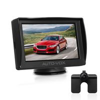 AUTO-VOX M1 4.3'' TFT LCD Monitor Backup Camera Kit, Easy One-Wire Installation, IP 68 Waterproof Camera for Truck, Sedan