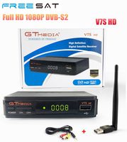 GTMEDIA V7S HD 1080P DVB-S2 Digital satellite TV Receiver + 1pc AV Cable + USB Wifi