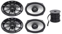 4 Kicker 6x9 360w Speakers for ATV/UTV/RZR/Polaris/Motorcycle+Marine Wire