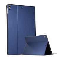 iPad 6th Gen/iPad 5th Gen/iPad Air/iPad Air 2/iPad Pro 9.7 Case,Slim Lightweight Silicone TPU and Premium PU Leather Smart Stand Protective Case Cover with Auto Sleep/Wake Function - Nave Blue
