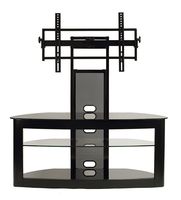 TransDeco TD600B LCD Universal Mount TV Stand for 35 to 80 Inch Flat Panel Television, Black
