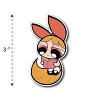 (TK-197) Powerpuff Girl | Blossom - Waterproof Vinyl Sticker for Laptops Tablets Cars Motocycles Bicycle Skateboard Luggage Or Any Flat Surface (3")