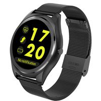 1.3" Fitness Smart Watch for Men Women [Gorilla Glass Touch]Activity Tracker IP67 Waterproof with Blood Pressure HR Monitor Smart Phone Watch for Android iOS Christmas Birthday Gift- Steel Strap Band