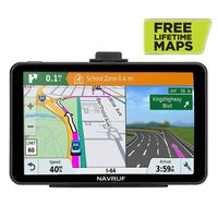 GPS Navigation for Trucks and Cars, 7 Inch 8GB HD Touch Screen Built-in 256MB GPS Navigation System,Voice Navigation for Car GPS,Navigator with Lifetime Map Update (Black) (Black)