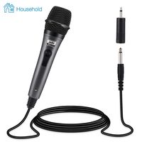 Moukey Dynamic Cardioid Home Karaoke Microphone, 13 ft XLR Cable Metal Handheld Wired Mic Corded for Singing/PA Speaker/Amp/Mixer/Karaoke Machine & Speech/Wedding/Stage (MWm-5)