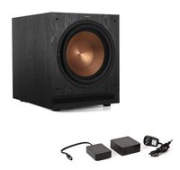 Klipsch SPL-100 10-inch Powered Subwoofer Bundle with Klipsch WA2 Wireless Adapter - Ebony