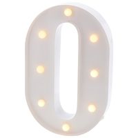 Barnyard Designs Metal Marquee Letter O Light Up Wall Initial Wedding, Bar, Home and Nursery Letter Decoration 12" (White)