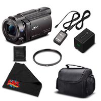 Sony 4K HD Video Recording FDR-AX33 Handycam Camcorder - Bundle w/Accessories