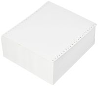 Compulabel Pinfeed Labels Fanfold Permanent Adhesive, 8 1/2" x 1 15/16", White (112105)