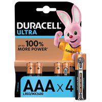 Duracell Aaa Cell Ultra Batteries Pack Of 4 Ro3A/Lr03