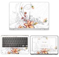 decalrus - Protective Decal Floral Skin Sticker for HP ChromeBook X360 11-AE030NR (11.6" Screen) case Cover wrap HPChromebkX360_11-ae030nr-77