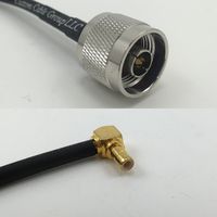 12 inch RGU178 N MALE to SMB MALE ANGLE Pigtail Jumper RF coaxial cable 50ohm High Quality Quick USA Shipping