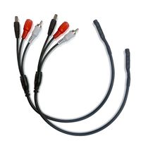 High Gain Microphone for Security Cameras, 1 Power in / 1 Power Out Connectors, Share Same Power Supply w. Camera (2pcs in)