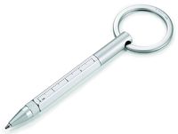 Troika Micro Construction Pen & Stylus Key Ring, White (KYP25WH)
