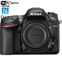 Nikon D7200 24.2 MP DX-format Digital SLR Camera Body Only with Wi-Fi and NFC - Black (CERTIF1ED Renewed)