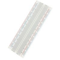 WINGONEER MB-102 830 Solderless Plug-in BreadBoard 830 tie-points 4 power rails 6.5 x 2.2 x 0.3 in (165 x 55 x 9 mm)