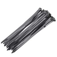 OneLeaf Cable Ties 12 Inch Heavy Duty Zip Ties with 120 Pounds Tensile Strength for Multi-Purpose Use, Self-Locking UV Resistant Nylon Tie Wraps, Indoor and Outdoor Tie Wire.20 Pcs Black