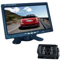 Buyee 7" LCD Monitor Bus Lorry Car Rearview Waterproof Reversing Camera+10m Video Cable