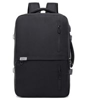 Abshoo 35L Carry On Travel Backpack Flight Approved Business Laptop Backpacks With USB Charging Port (Black)