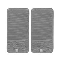 uxcell 2Pcs Gray Rectangle Shaped Car CD DVD Sun Visor Car Storage Organizer Holder