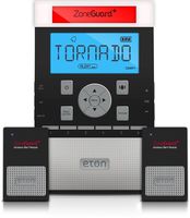 Eton ZoneGuard+ Weather Alert Clock Radio System with Wireless Alert Modules - Black, NZG200B