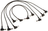 Silk Road 2.1mm Right Angle to same Barrel Cable DC Cable Assorted PACK (12inch x2, 20inch x3) for Power Supply