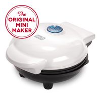 Dash Mini Maker: The Mini Waffle Maker Machine for Individual Waffles, Paninis, Hash browns, & other on the go Breakfast, Lunch, or Snacks - White