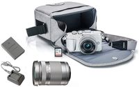 Olympus Pen E-PL9 Mirrorless Micro Four Thirds Digital Camera [White] + M.Zuiko Digital ED 14-42mm f/3.5-5.6 EZ Lens (Silver) + M.Zuiko Digital ED 40-150mm f/4.0-5.6 R Lens (Silver)