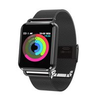 Kooman Smart Watch,Fitness Tracker with Heart Rate Blood Pressure Sleep Monitor Compatible with Android iOS Samsung,Waterproof Activity Tracker Color Screen, Calorie Pedometer for Men Women (Black)