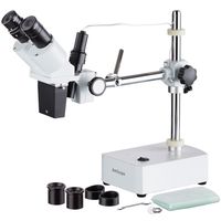AmScope SE400Y 10X-15X Binocular Boom Arm Stereo Microscope + Light