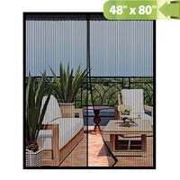 Magnetic Screen Door 48x80 Inch,Heavy Duty Mesh Curtain with Full Frame Hook and Loop Keep Bugs Out