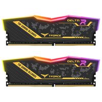 TEAMGROUP T-Force Delta TUF DDR4 16GB (2x8GB) 2666MHz (PC4-21300) CL18 Desktop Memory Module ram - TF9D416G2666HC18HDC01 - （TUF Alliance RGB module）