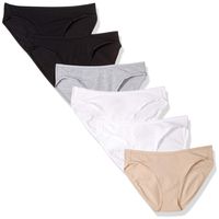 Amazon Essentials Women's Cotton Stretch Bikini Panty, Neutral Assorted, XS