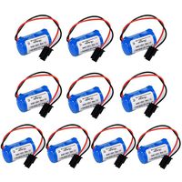 PLC Battery Replacement for Allen Bradley 1756-BA2 BR2/3A-AB 1745-B1 3.0V 1200mAh - Pack of 10