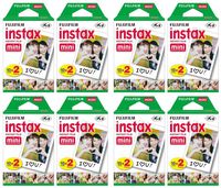 Fujifilm Instax Mini Instant Film (8 Twin Packs, 160 Total Pictures) for Instax Cameras