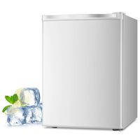 Joy Pebble Free Standing Upright Freezer with Removable Shelf, Adjustable Thermostat, Compact Reversible Single Door Vertical Freezers for Home/Hotel/Apartment/Office, 2.1 cu.ft