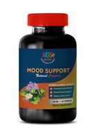 Stress and Anxiety Supplements - Mood Support Natural Complex - Vitamins and Herbal EXTRACTS - niacinamide Anxiety - 1 Bottle 60 Vegetable Capsules
