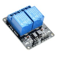 Yizhet 5V 2 Channel-Relay DC 5V Relay Shield Module Control Board with Optocoupler for Arduino PIC AVR MCU DSP ARM TTL Logic (2 Channel)