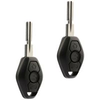 Car Key Fob Keyless Entry Remote fits BMW 3, 5, 7 Series, M3, M5, M6, Z3, Z4, Z8 (LX8FZV, 6955750), Set of 2